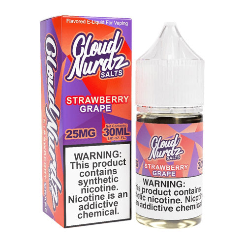 Cloud Nurdz (LIQ Salt)(30mL) TF-Nic  -  Qty per pack 1 Grape Strawberry 50mg