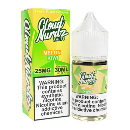 Cloud Nurdz (LIQ Salt)(30mL) TF-Nic  -  Qty per pack 1 Kiwi Melon 25mg