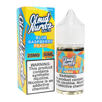 Cloud Nurdz (LIQ Salt)(30mL) TF-Nic  -  Qty per pack 1 Peach Blue Razz 50mg