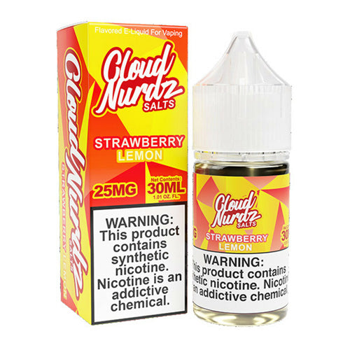 Cloud Nurdz (LIQ Salt)(30mL) TF-Nic  -  Qty per pack 1 Straw Lemon 25mg