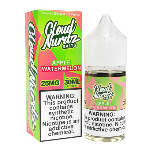 Cloud Nurdz (LIQ Salt)(30mL) TF-Nic  -  Qty per pack 1 Watermelon Apple 50mg