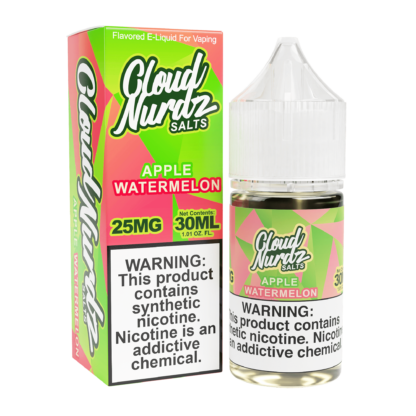 Cloud Nurdz (LIQ Salt)(30mL) TF-Nic  -  Qty per pack 1 Watermelon Apple 50mg