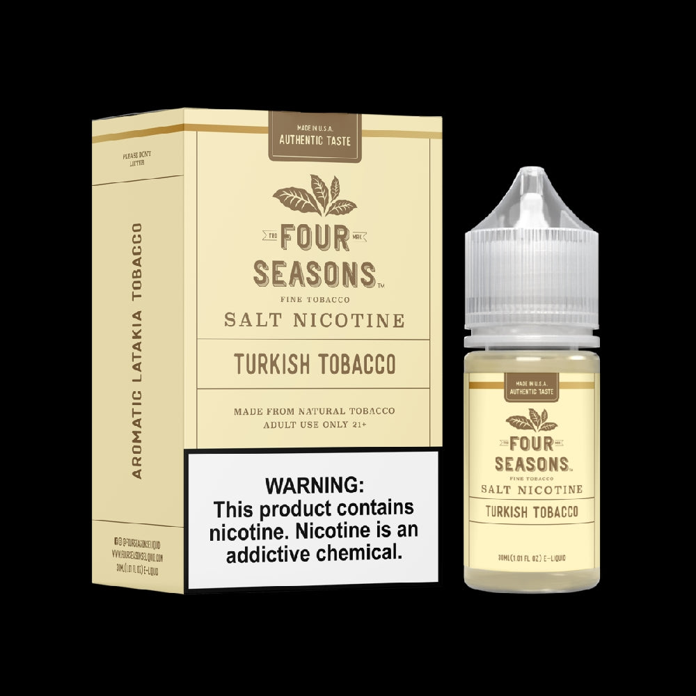 Four Seasons (LIQ Salt)(30mL)  -  Qty per pack 1 Turkish Tobacco 30mg