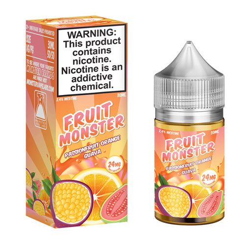 Jam Monster (LIQ Salt)(30mL) Fruit  -  Qty per pack 1 Passionfruit Orange Guava 24mg