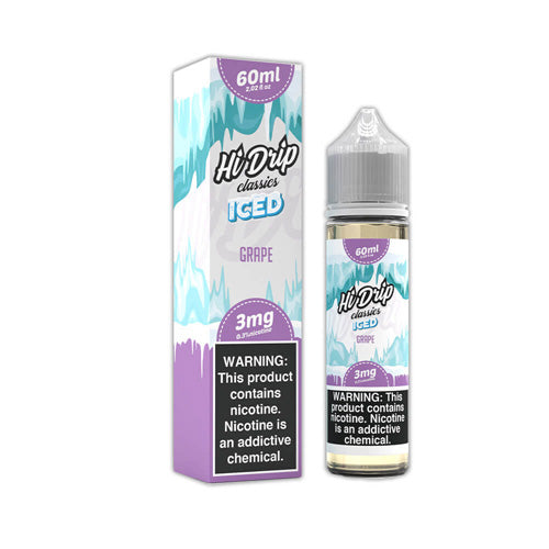 Hi Drip (LIQ FB)(60mL) *  -  Qty per pack 1 Grape Iced 00mg