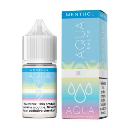 Aqua (LIQ Salt)(30mL) TF-Nic  -  Qty per pack 1 Drops Menthol 35mg