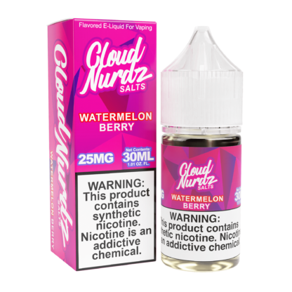 Cloud Nurdz (LIQ Salt)(30mL) TF-Nic  -  Qty per pack 1 Watermelon Berry 50mg