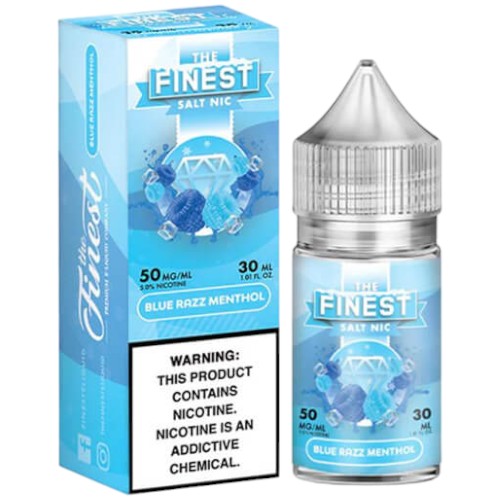 Finest (LIQ Salt)(30mL)  -  Qty per pack 1 Blue Razz Menthol 50mg