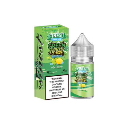 Finest (LIQ Salt)(30mL)  -  Qty per pack 1 Green Apple Citrus Menthol 30mg