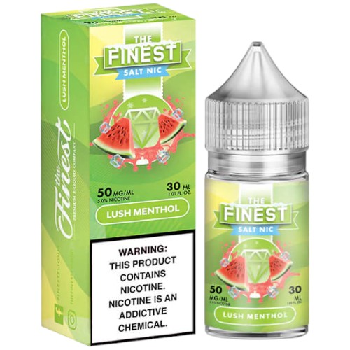 Finest (LIQ Salt)(30mL)  -  Qty per pack 1 Lush Menthol 30mg