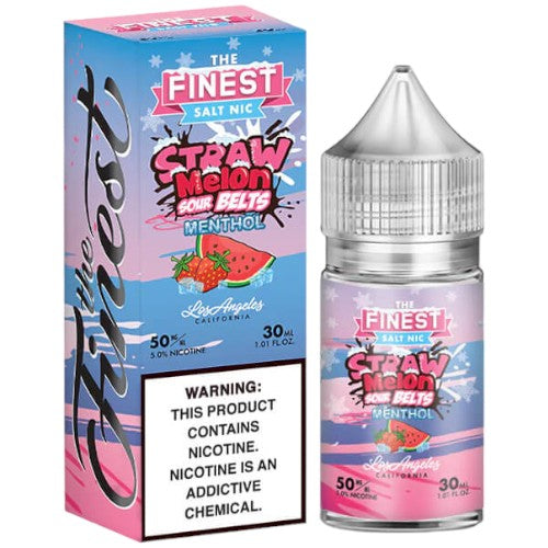 Finest (LIQ Salt)(30mL)  -  Qty per pack 1 Straw Melon Sour Menthol 50mg