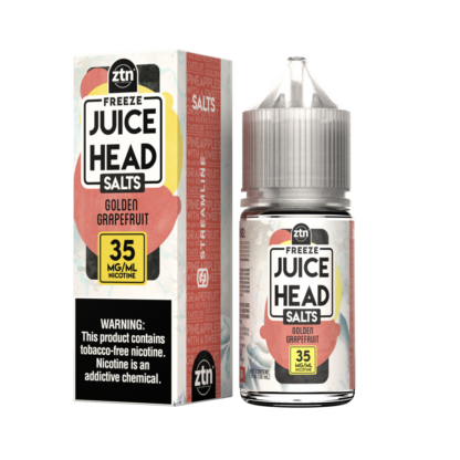 Juice Head (LIQ Salt)(30mL)  -  Qty per pack 1 Golden Grapefruit Freeze (Pineapple Grapefruit Freeze) 35mg