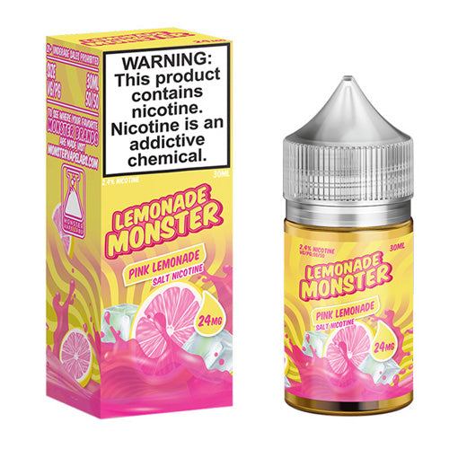 Jam Monster (LIQ Salt)(30mL) Lemonade  -  Qty per pack 1 Pink Lemonade 24mg