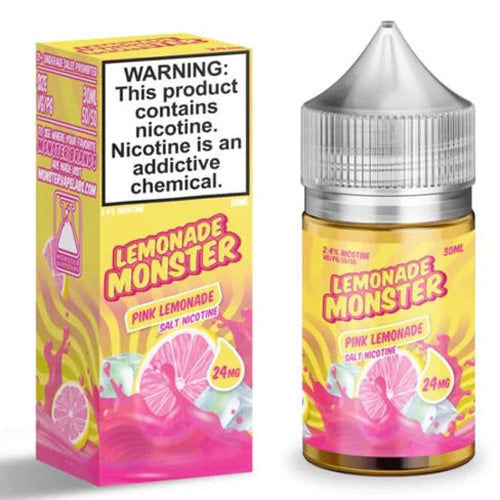 Jam Monster (LIQ Salt)(30mL) Lemonade  -  Qty per pack 1 Pink Lemonade 48mg