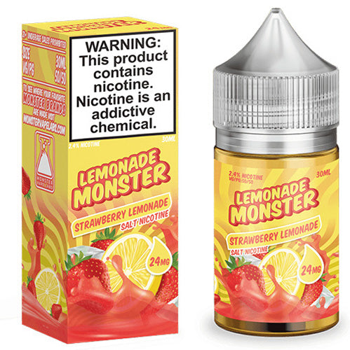 Jam Monster (LIQ Salt)(30mL) Lemonade  -  Qty per pack 1 Strawberry Lemonade 48mg