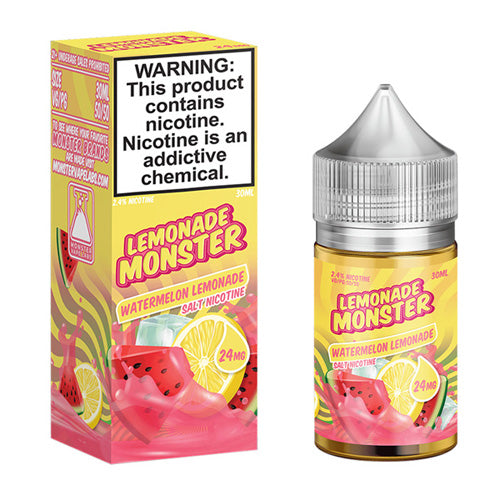 Jam Monster (LIQ Salt)(30mL) Lemonade  -  Qty per pack 1 Watermelon Lemonade 24mg