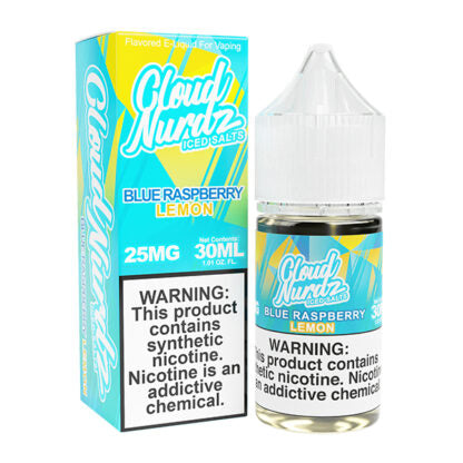 Cloud Nurdz (LIQ Salt)(30mL) TF-Nic  -  Qty per pack 1 Blue Razz Lemon Iced 25mg