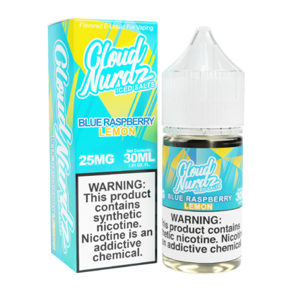 Cloud Nurdz (LIQ Salt)(30mL) TF-Nic  -  Qty per pack 1 Blue Razz Lemon Iced 50mg