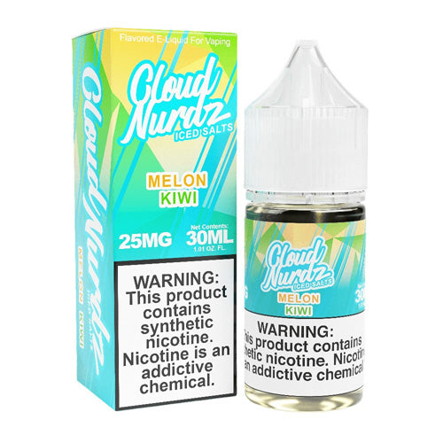 Cloud Nurdz (LIQ Salt)(30mL) TF-Nic  -  Qty per pack 1 Kiwi Melon Iced 50mg