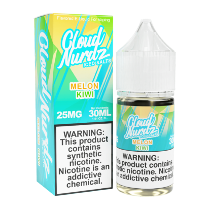 Cloud Nurdz (LIQ Salt)(30mL) TF-Nic  -  Qty per pack 1 Kiwi Melon Iced 50mg