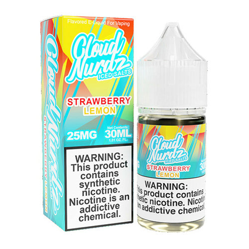 Cloud Nurdz (LIQ Salt)(30mL) TF-Nic  -  Qty per pack 1 Strawberry Lemon Iced 25mg