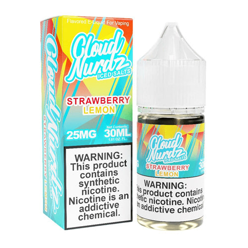 Cloud Nurdz (LIQ Salt)(30mL) TF-Nic  -  Qty per pack 1 Strawberry Lemon Iced 50mg