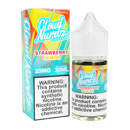 Cloud Nurdz (LIQ Salt)(30mL) TF-Nic  -  Qty per pack 1 Strawberry Lemon Iced 50mg