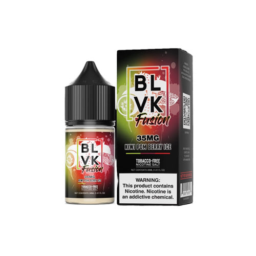 BLVK (LIQ Salt)(30mL) Fusion  -  Qty per pack 1 Kiwi Pom Berry Ice 35mg