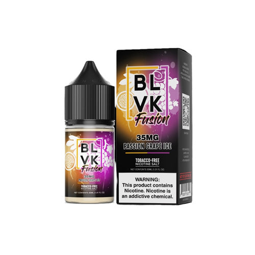 BLVK (LIQ Salt)(30mL) Fusion  -  Qty per pack 1 Passion Grape Ice 35mg