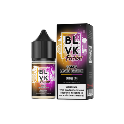 BLVK (LIQ Salt)(30mL) Fusion  -  Qty per pack 1 Passion Grape Ice 35mg