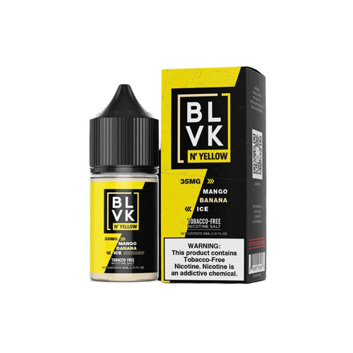 BLVK (LIQ Salt)(30mL) N' Yellow  -  Qty per pack 1 Mango Banana Ice 35mg