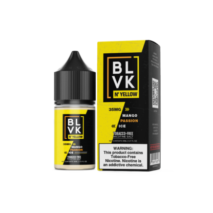 BLVK (LIQ Salt)(30mL) N' Yellow  -  Qty per pack 1 Mango Passion Ice 35mg