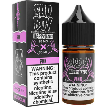 Sadboy (LIQ Salt)(30mL)  -  Qty per pack 1 Happy End Pink 48mg