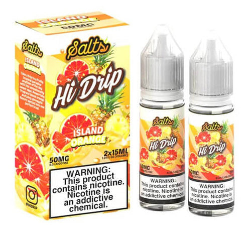 Hi Drip (LIQ Salt)(30mL; 15mL x2)  -  Qty per pack 1 Island Orange 50mg