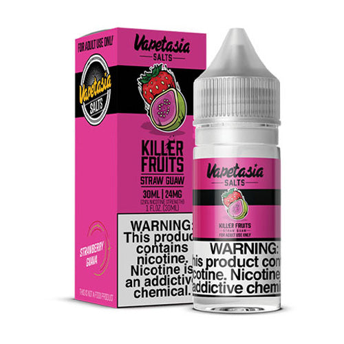 Vapetasia (LIQ Salt)(30mL) Killter Fruits TFN  -  Qty per pack 1 Straw Guaw 24mg