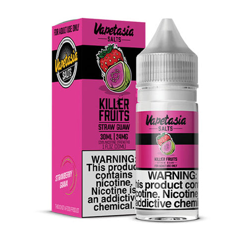 Vapetasia (LIQ Salt)(30mL) Killter Fruits TFN  -  Qty per pack 1 Straw Guaw 48mg