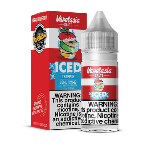 Vapetasia (LIQ Salt)(30mL) Killter Fruits TFN  -  Qty per pack 1 Trapple Iced 24mg