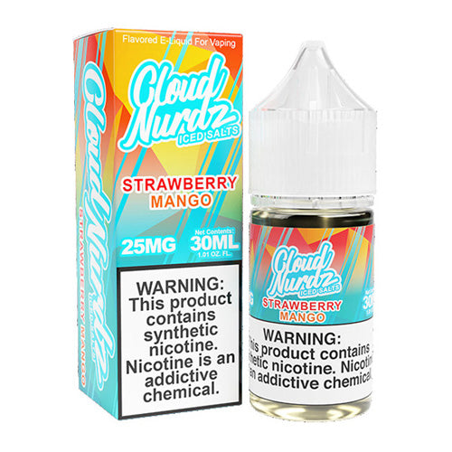 Cloud Nurdz (LIQ Salt)(30mL) TF-Nic  -  Qty per pack 1 Strawberry Mango Iced 25mg