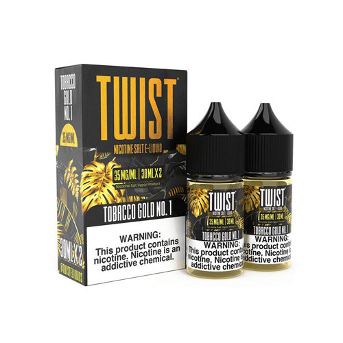 Twist (LIQ Salt)(60mL; 30mL x2)  -  Qty per pack 1 Tobacco Gold No.1 35mg