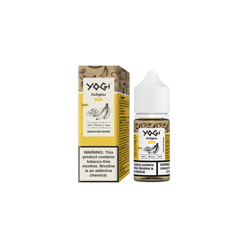 Yogi (LIQ Salt)(30mL) Delights TF-Nic  -  Qty per pack 1 Banana Ice 24mg