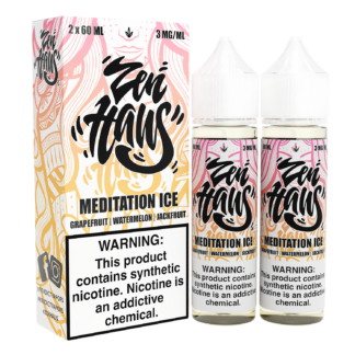 Zen Haus (LIQ FB)(120mL; 60mL x2)  -  Qty per pack 1 Meditation Ice 00mg