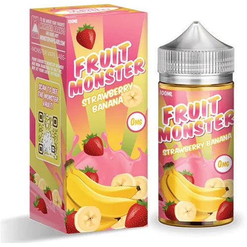 Jam Monster (LIQ FB)(100mL) Fruit  -  Qty per pack 1 Strawberry Banana 00mg