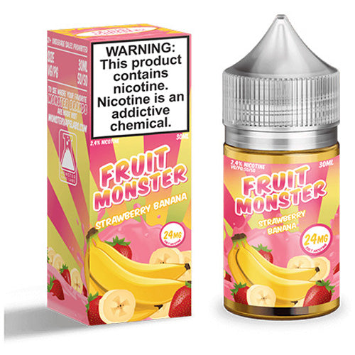 Jam Monster (LIQ Salt)(30mL) Fruit  -  Qty per pack 1 Strawberry Banana 48mg