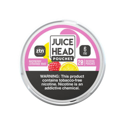 Juice Head (DSPLY 5pc)(Nic Pouch)(20ct Can) ZTN  -  Qty per pack 1 Raspberry Lemon Mint 06mg (SAS)