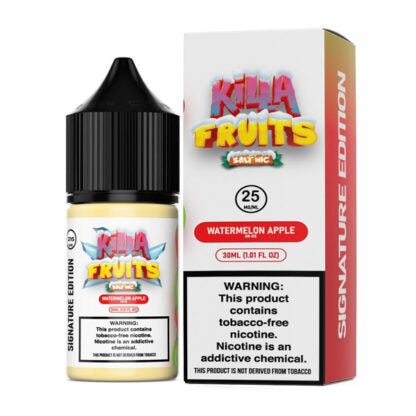 Killa Fruits (LIQ Salt)(30mL) Signature TFN  -  Qty per pack 1 Watermelon Apple on Ice 25mg