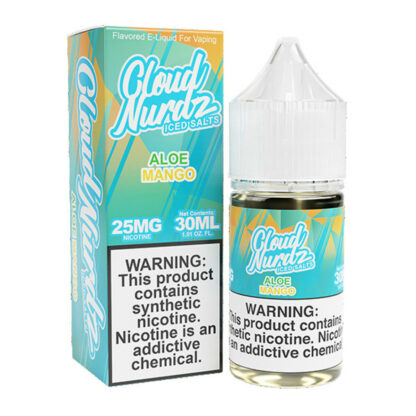 Cloud Nurdz (LIQ Salt)(30mL) TF-Nic  -  Qty per pack 1 Aloe Mango Iced 25mg