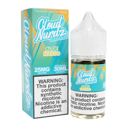 Cloud Nurdz (LIQ Salt)(30mL) TF-Nic  -  Qty per pack 1 Aloe Mango Iced 50mg