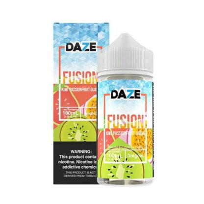 7Daze (LIQ FB)(100mL) Fusion TFN  -  Qty per pack 1 Kiwi Passion Guava Iced 00mg