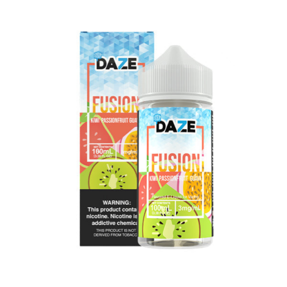 7Daze (LIQ FB)(100mL) Fusion TFN  -  Qty per pack 1 Kiwi Passion Guava Iced 00mg