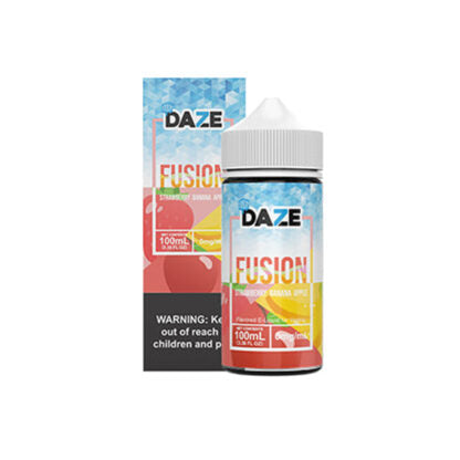 7Daze (LIQ FB)(100mL) Fusion TFN  -  Qty per pack 1 Strawberry Banana Apple Iced 00mg